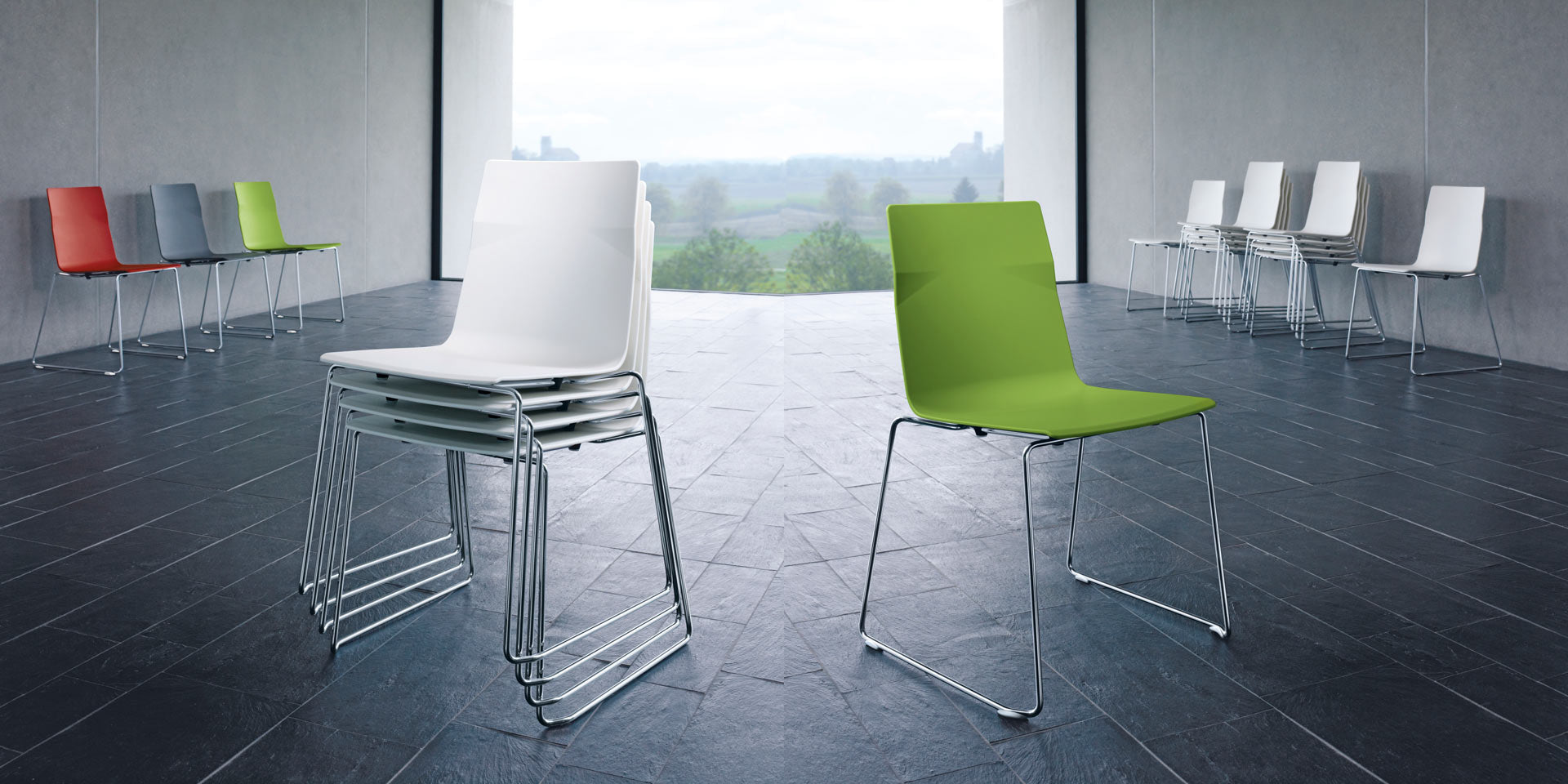 Sedus Kufenstuehl Besucherstuehl Stapelstuehl meet chair in verschiedenen Farbvarianten