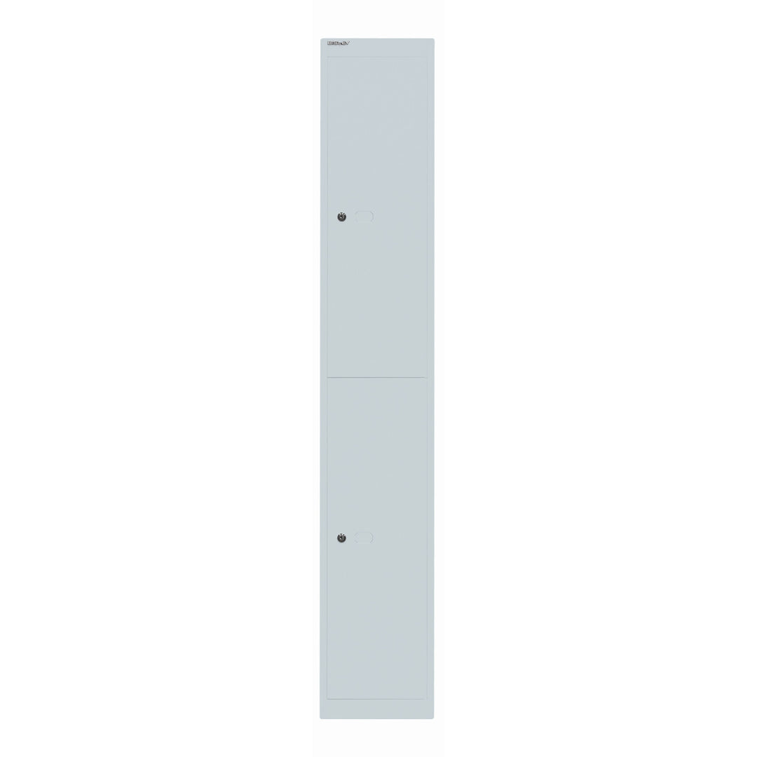 Garderobenschrank Office | 2 Fächer mit je 1 Kleiderhaken, Tiefe 457 mm