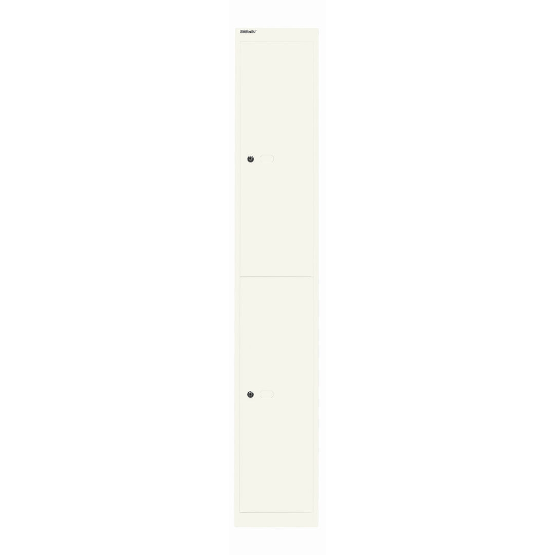 Garderobenschrank Office | 2 Fächer mit je 1 Kleiderhaken, Tiefe 457 mm