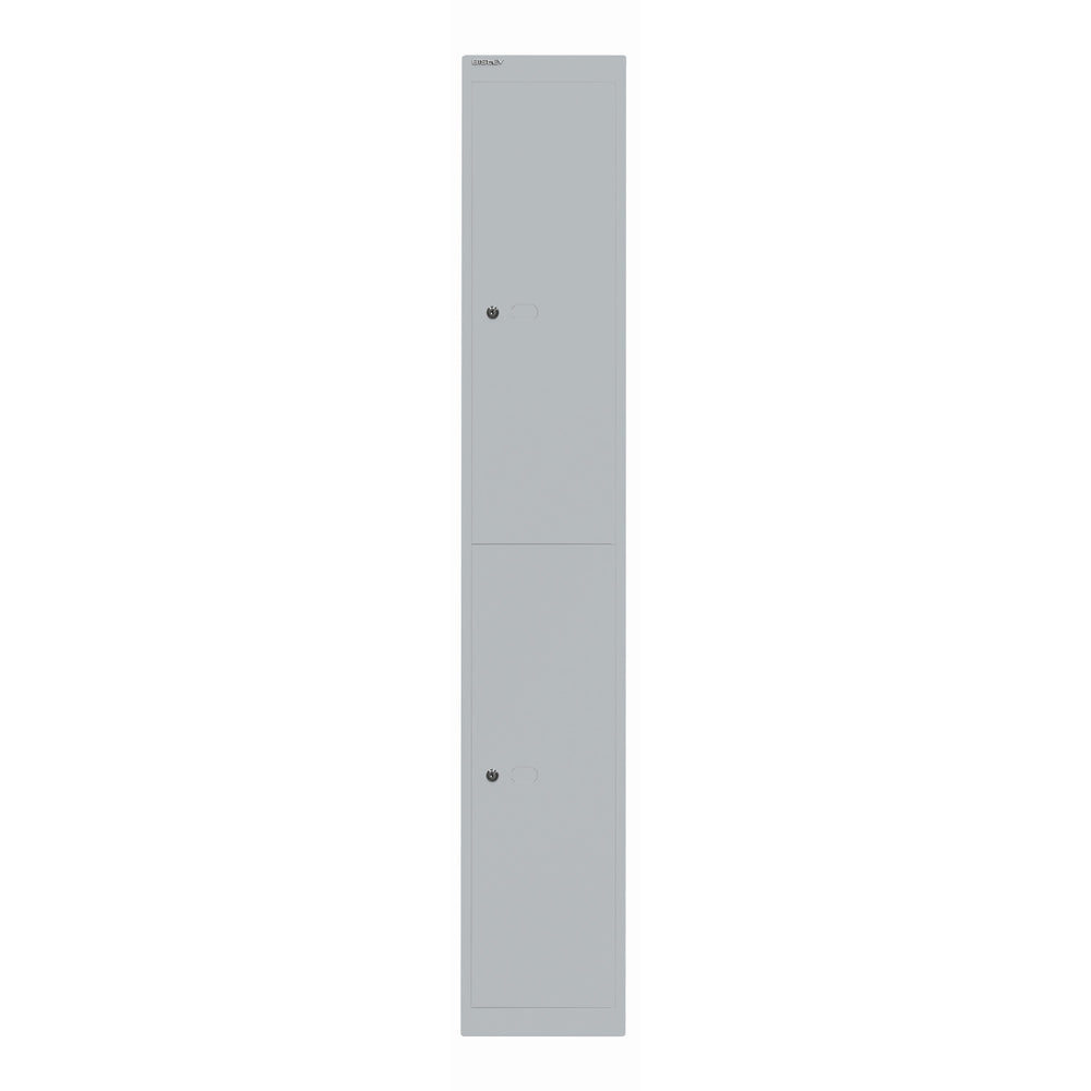 Garderobenschrank Office | 2 Fächer mit je 1 Kleiderhaken, Tiefe 457 mm