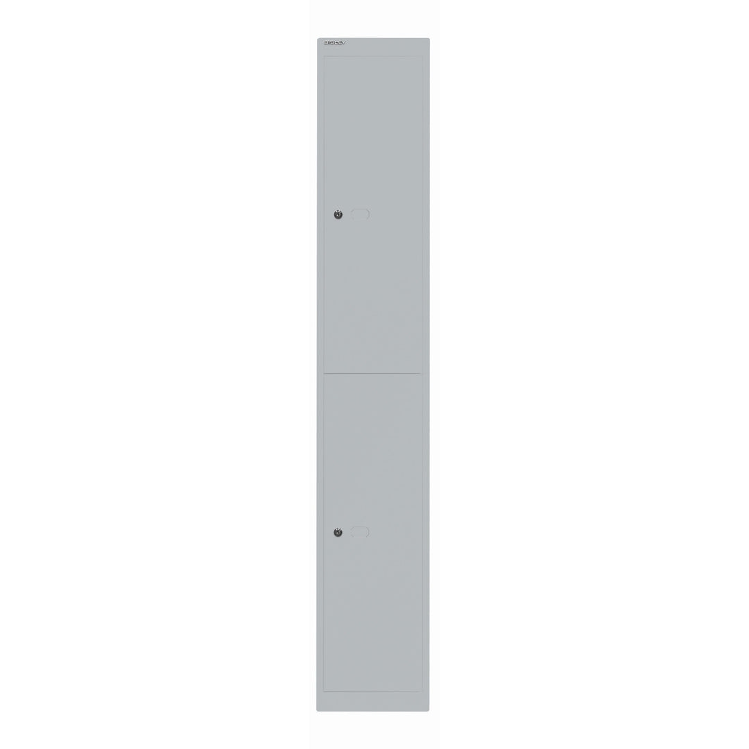 Garderobenschrank Office | 2 Fächer mit je 1 Kleiderhaken, Tiefe 457 mm