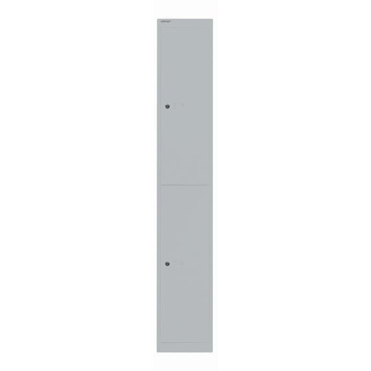 Garderobenschrank Office | 2 Fächer mit je 1 Kleiderhaken, Tiefe 457 mm
