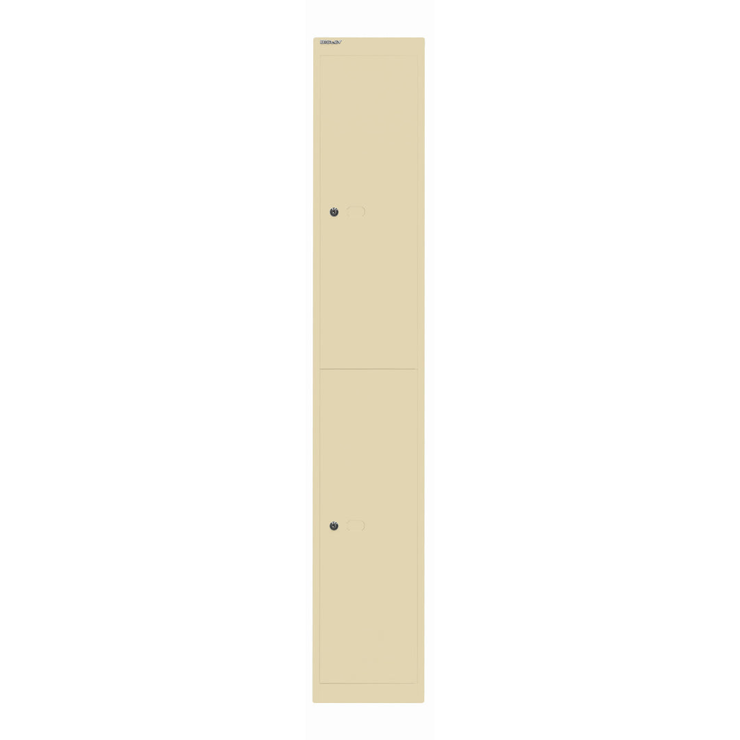 Garderobenschrank Office | 2 Fächer mit je 1 Kleiderhaken, Tiefe 457 mm