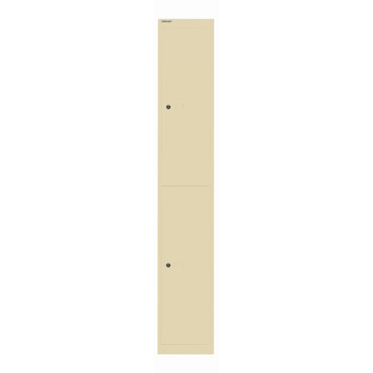 Garderobenschrank Office | 2 Fächer mit je 1 Kleiderhaken, Tiefe 457 mm
