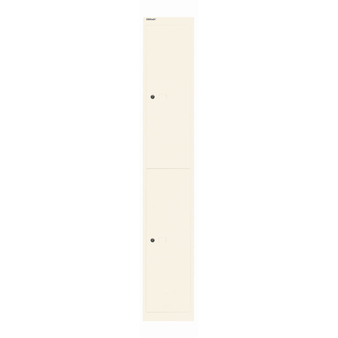 Garderobenschrank Office | 2 Fächer mit je 1 Kleiderhaken, Tiefe 457 mm