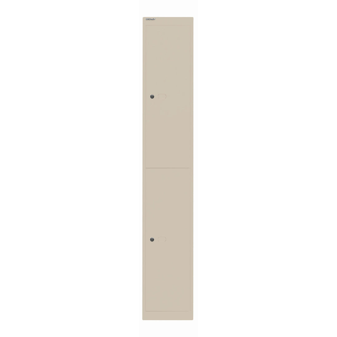 Garderobenschrank Office | 2 Fächer mit je 1 Kleiderhaken, Tiefe 457 mm