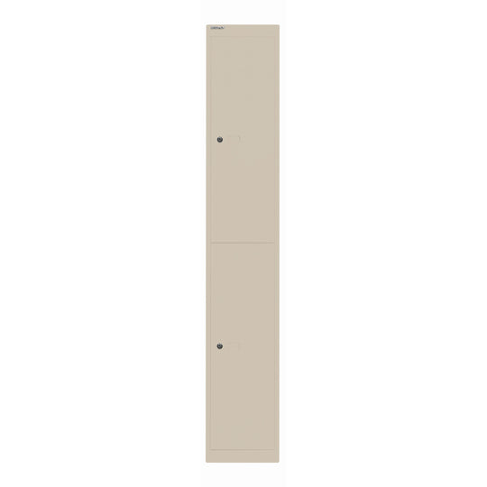 Garderobenschrank Office | 2 Fächer mit je 1 Kleiderhaken, Tiefe 457 mm