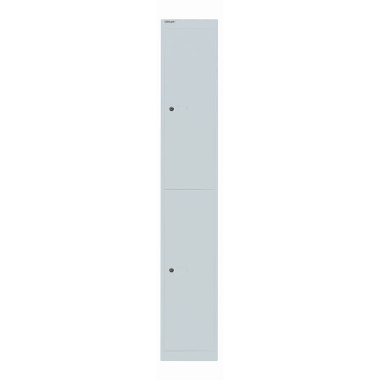 Garderobenschrank Office | 2 Fächer mit je 1 Kleiderhaken, Tiefe 457 mm