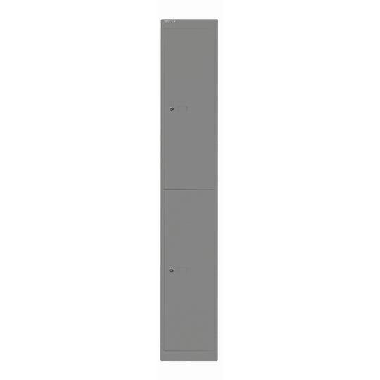 Garderobenschrank Office | 2 Fächer mit je 1 Kleiderhaken, Tiefe 457 mm