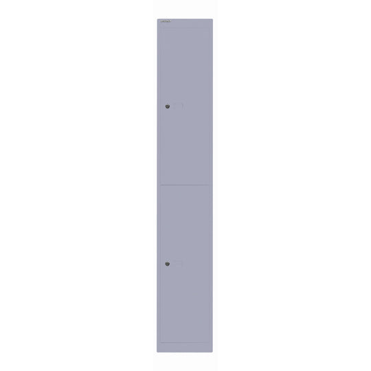 Garderobenschrank Office | 2 Fächer mit je 1 Kleiderhaken, Tiefe 457 mm