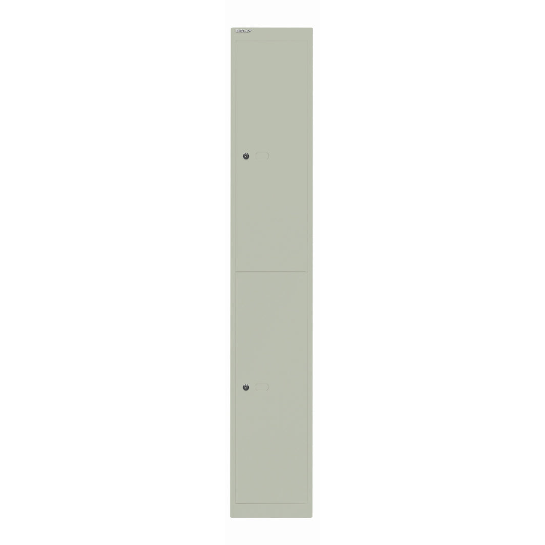 Garderobenschrank Office | 2 Fächer mit je 1 Kleiderhaken, Tiefe 457 mm