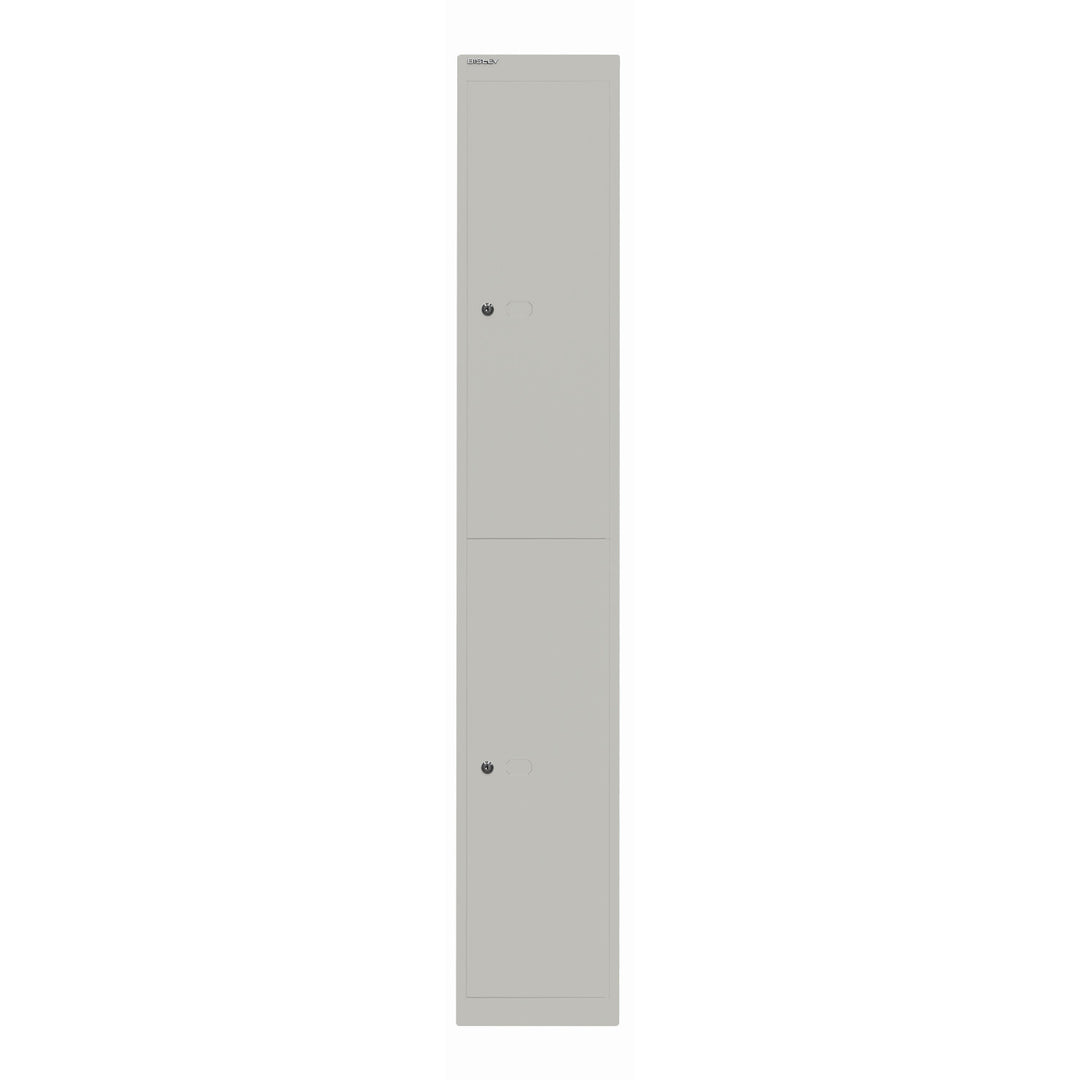 Garderobenschrank Office | 2 Fächer mit je 1 Kleiderhaken, Tiefe 457 mm
