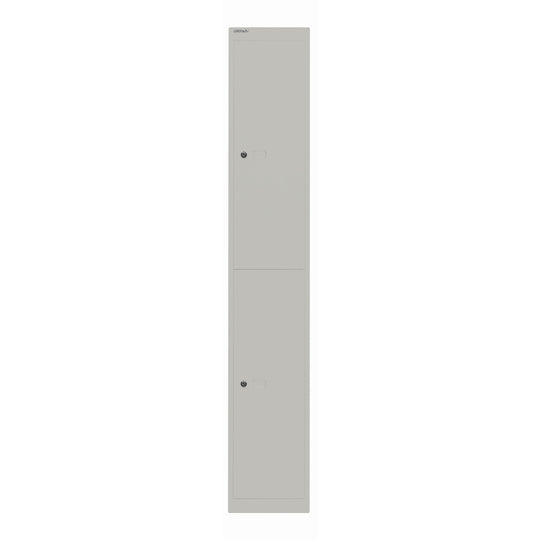 Garderobenschrank Office | 2 Fächer mit je 1 Kleiderhaken, Tiefe 457 mm