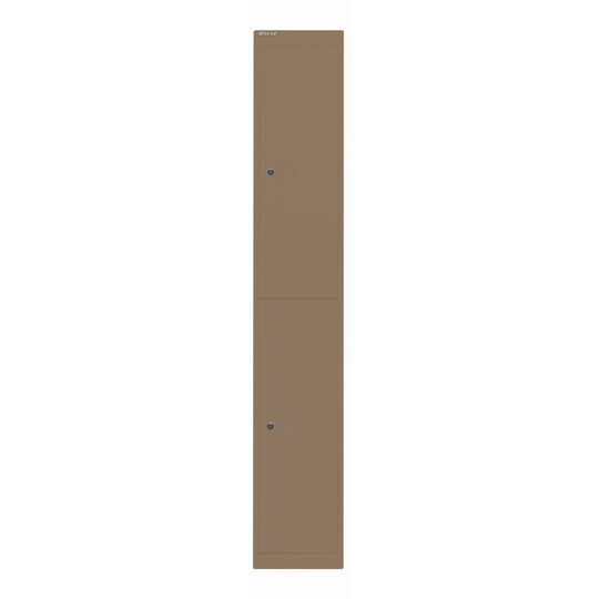Garderobenschrank Office | 2 Fächer mit je 1 Kleiderhaken, Tiefe 457 mm