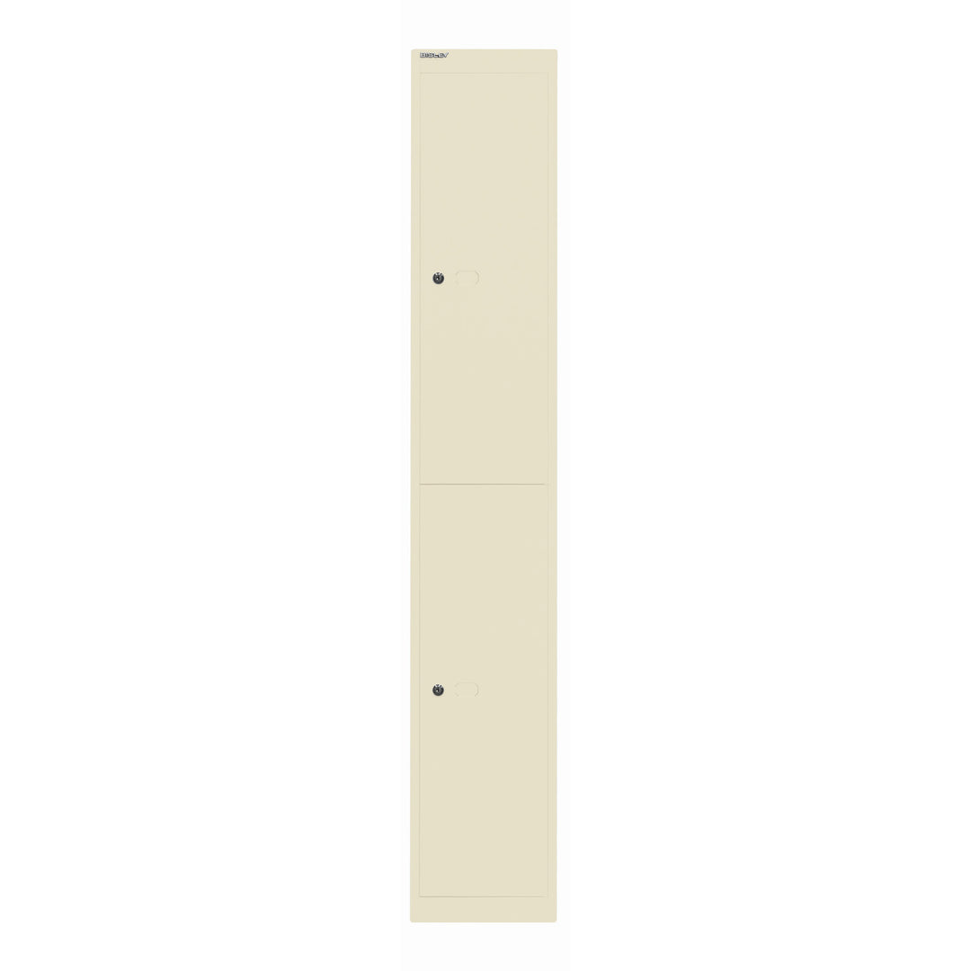 Garderobenschrank Office | 2 Fächer mit je 1 Kleiderhaken, Tiefe 457 mm