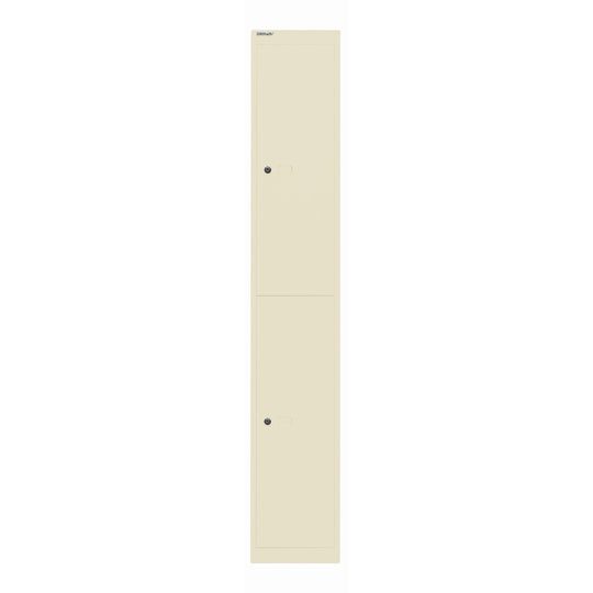 Garderobenschrank Office | 2 Fächer mit je 1 Kleiderhaken, Tiefe 457 mm