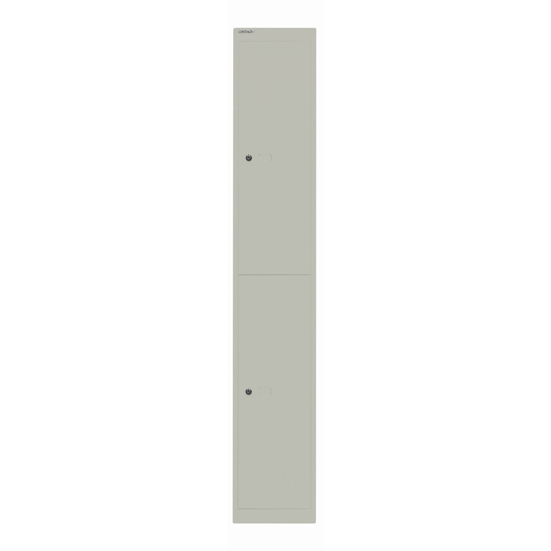 Garderobenschrank Office | 2 Fächer mit je 1 Kleiderhaken, Tiefe 457 mm