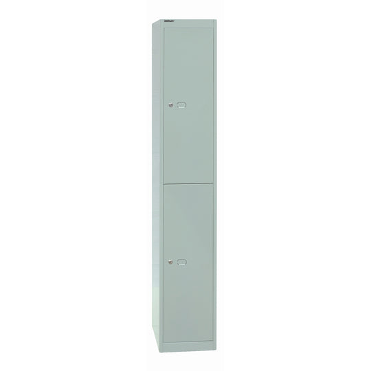 Garderobenschrank Office | 2 Fächer mit je 1 Kleiderhaken, Tiefe 457 mm