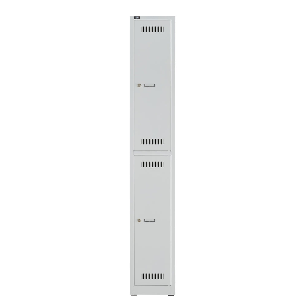 Garderobenschrank LIGHT | 1 Abteil je 2 Fächer übereinander
