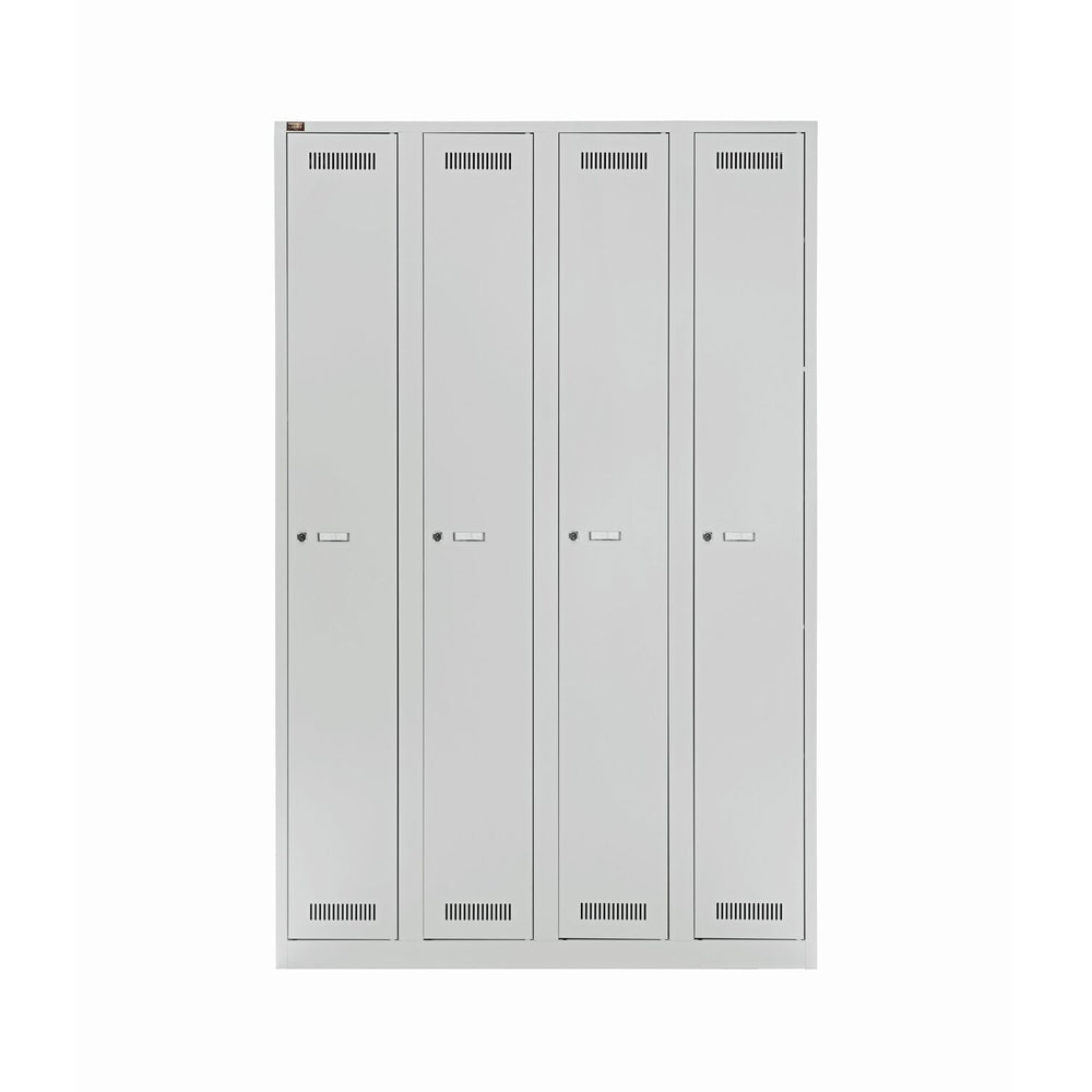 Garderobenschrank LIGHT | 4 Abteile, Breite 300 mm
