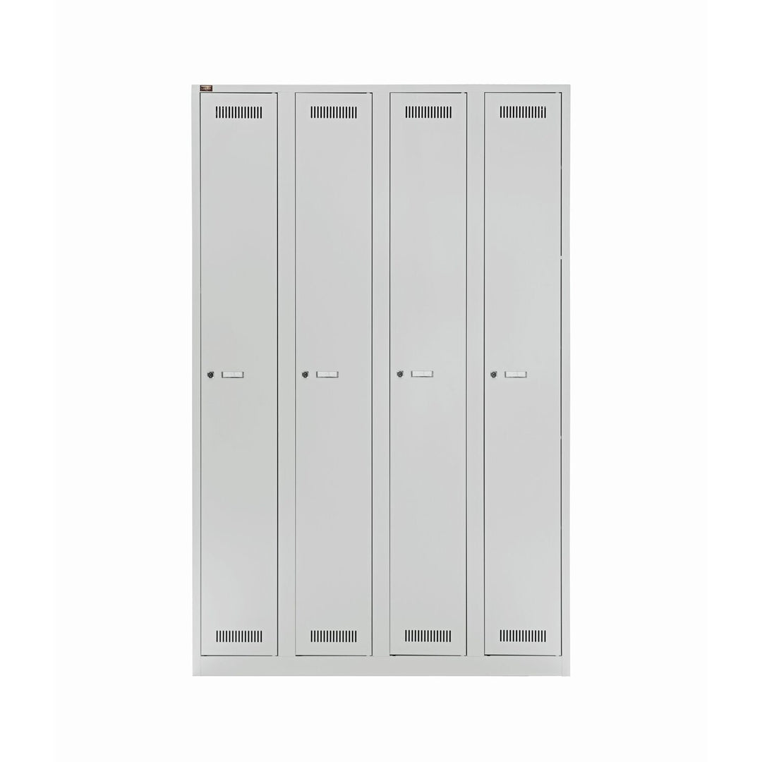 Garderobenschrank LIGHT | 4 Abteile, Breite 300 mm