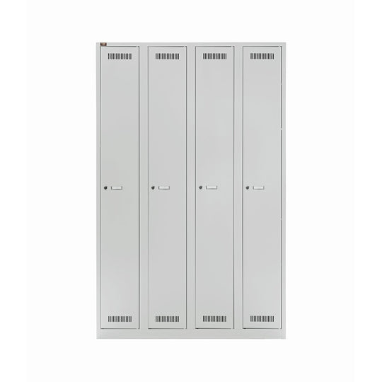 Garderobenschrank LIGHT | 4 Abteile, Breite 300 mm
