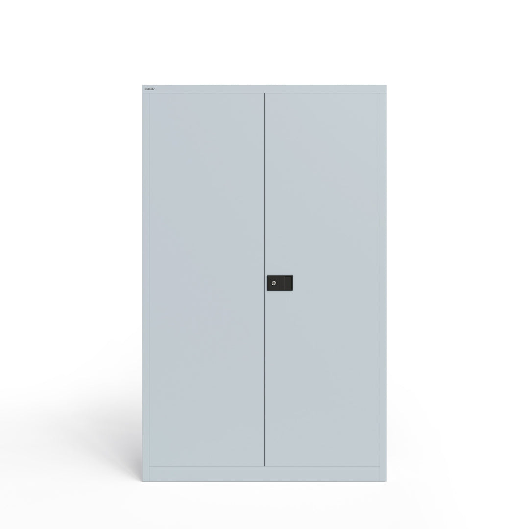 Flügeltürenschrank UNIVERSAL | 4 Fachboden für 5 Ordnerhöhen, Breite 1200, Tiefe 500, mit verzinkten Fachböden