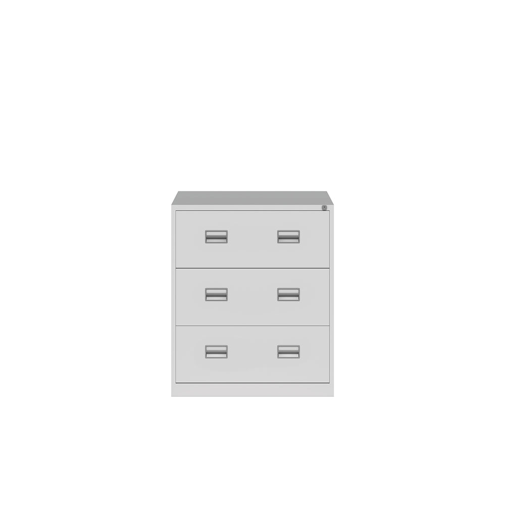 Hängeregistraturschrank ECO | Doppelbahnig | Kunststoffgriffmulden | mit 3 Auszügen
