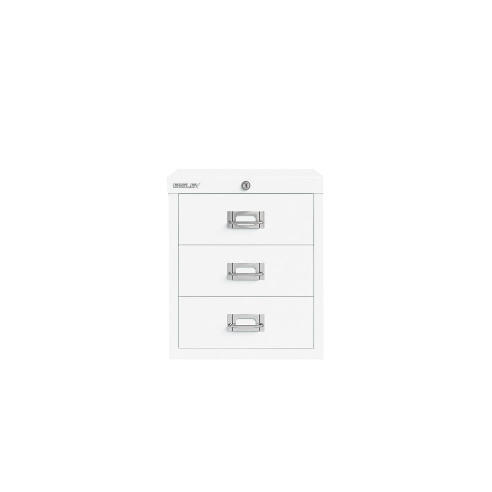 Bisley MultiDrawer™ |abschließbar, 3 Schubladen à H 87 mm, DIN A4