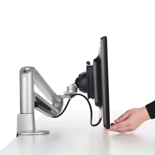 Novus Monitortragarm Clu Plus C mit Tischbefestigung für Bildschirme bis ca. 50" / 15 kg