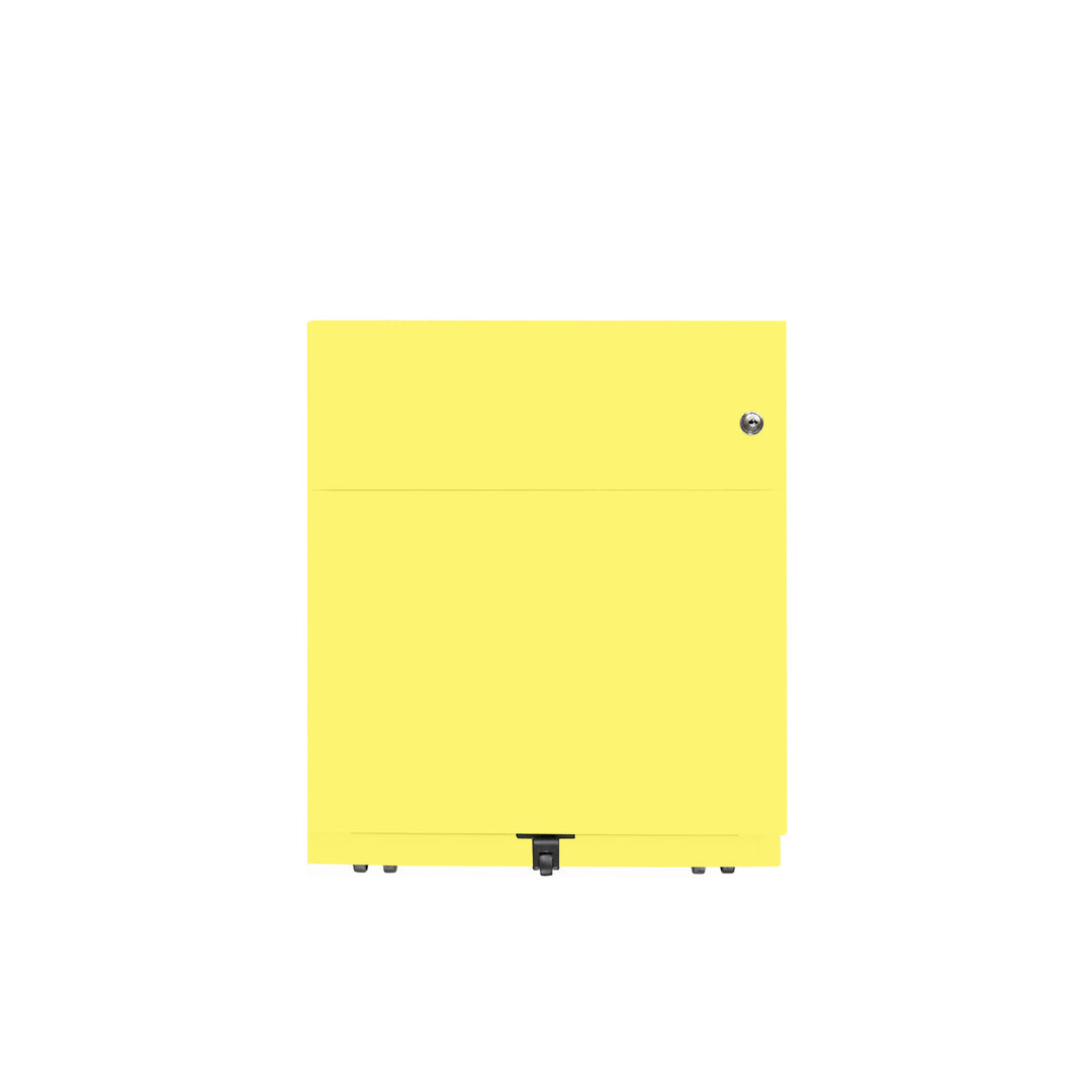 Rollcontainer Note™ | 2 Schubladen , Tiefe 565 mm,  Griffleiste