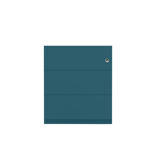 Rollcontainer Note™ | 3 Schubladen, Tiefe 565 mm, Griffleiste
