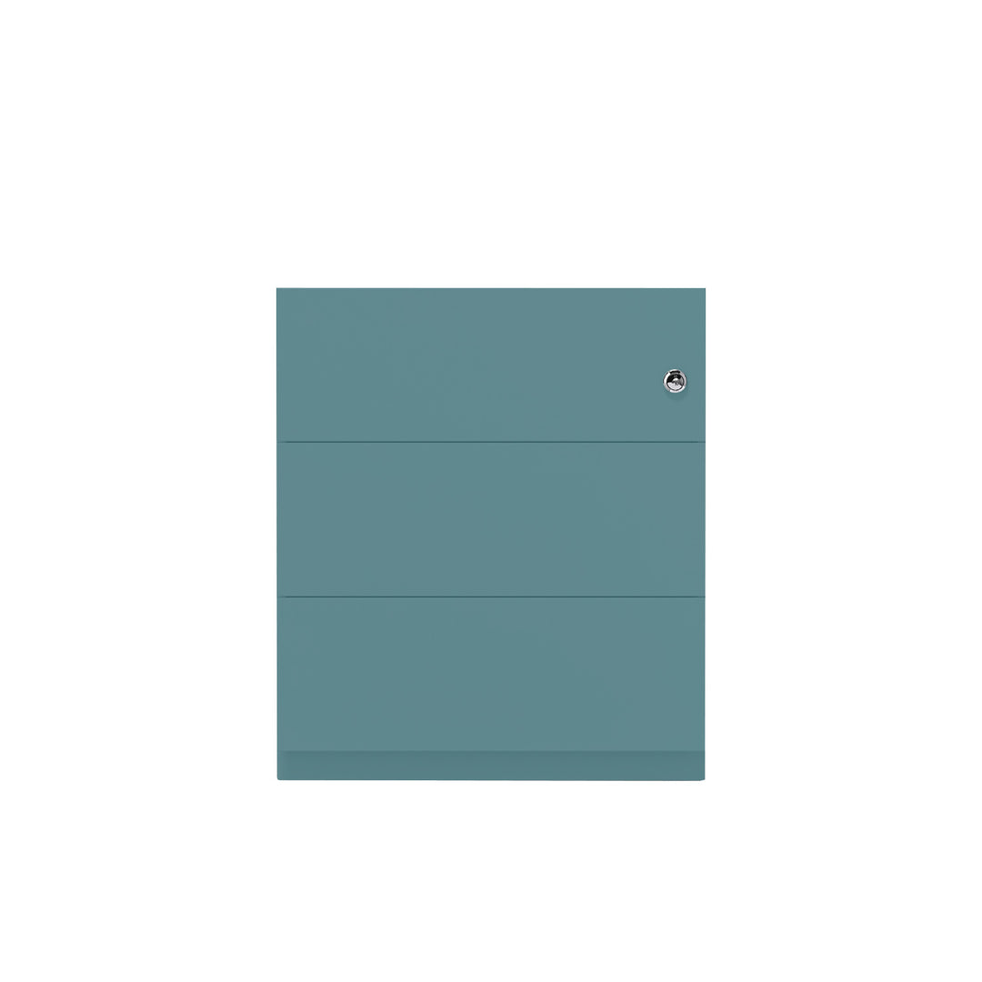 Rollcontainer Note™ | 3 Schubladen, Tiefe 565 mm, Griffleiste