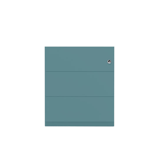 Rollcontainer Note™ | 3 Schubladen, Tiefe 565 mm, Griffleiste