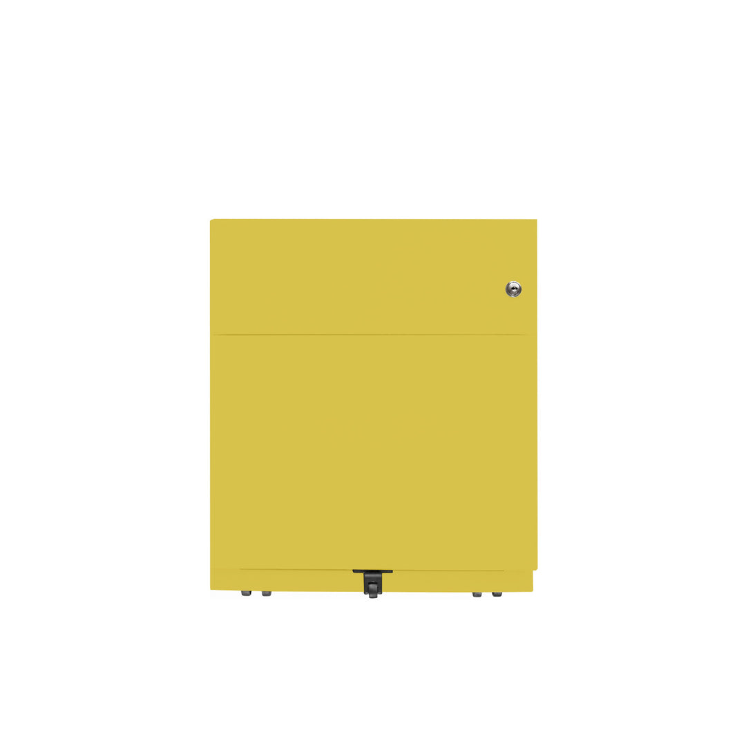 Rollcontainer Note™ | 2 Schubladen , Tiefe 775 mm,  Griffleiste