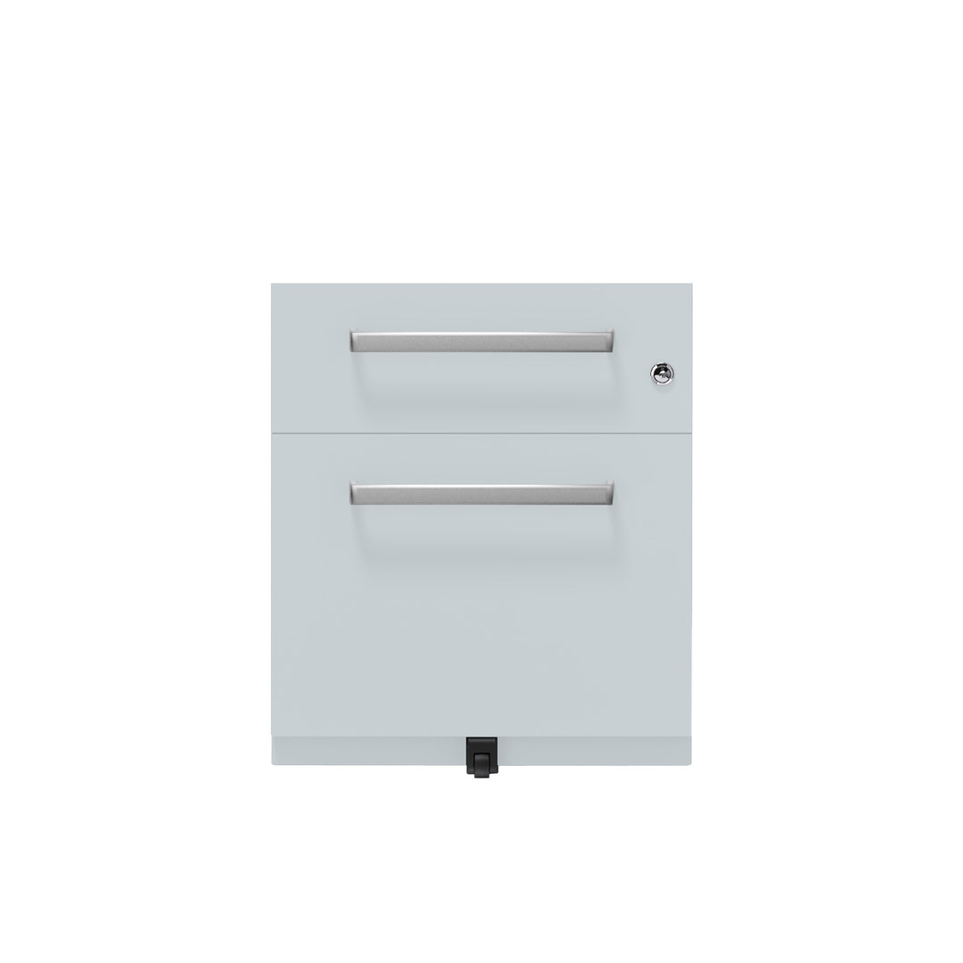 Rollcontainer Note™ | 2 Schubladen , Tiefe 565 mm,  Designgriff