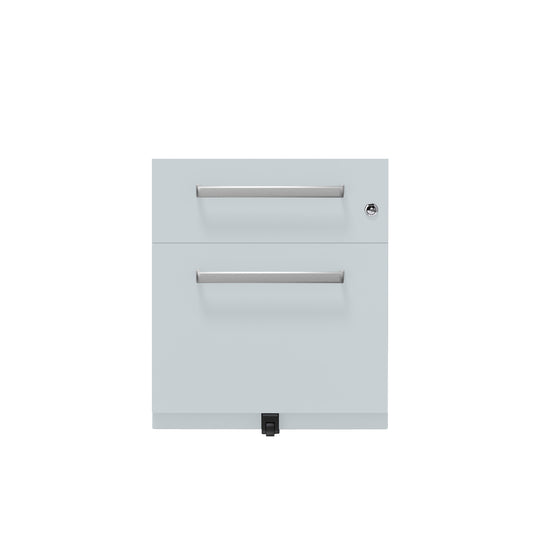 Rollcontainer Note™ | 2 Schubladen , Tiefe 565 mm,  Designgriff