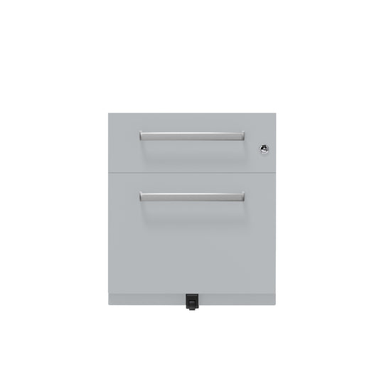 Rollcontainer Note™ | 2 Schubladen , Tiefe 565 mm,  Designgriff