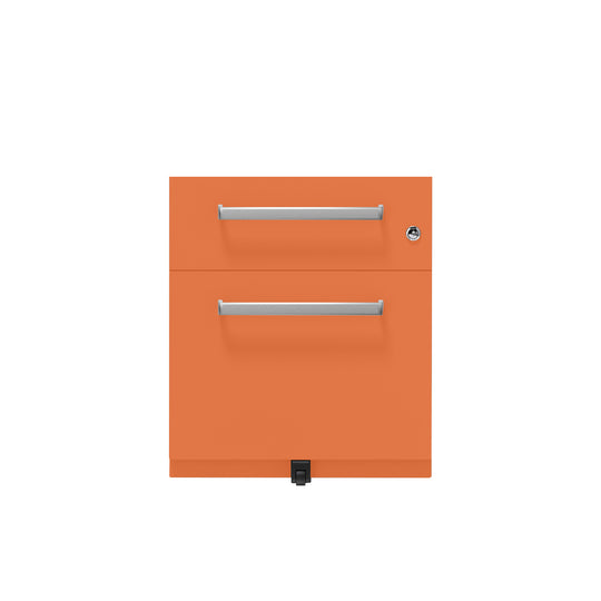 Rollcontainer Note™ | 2 Schubladen , Tiefe 565 mm,  Designgriff