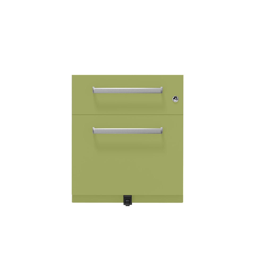 Rollcontainer Note™ | 2 Schubladen , Tiefe 565 mm,  Designgriff