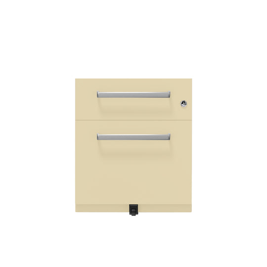 Rollcontainer Note™ | 2 Schubladen , Tiefe 565 mm,  Designgriff