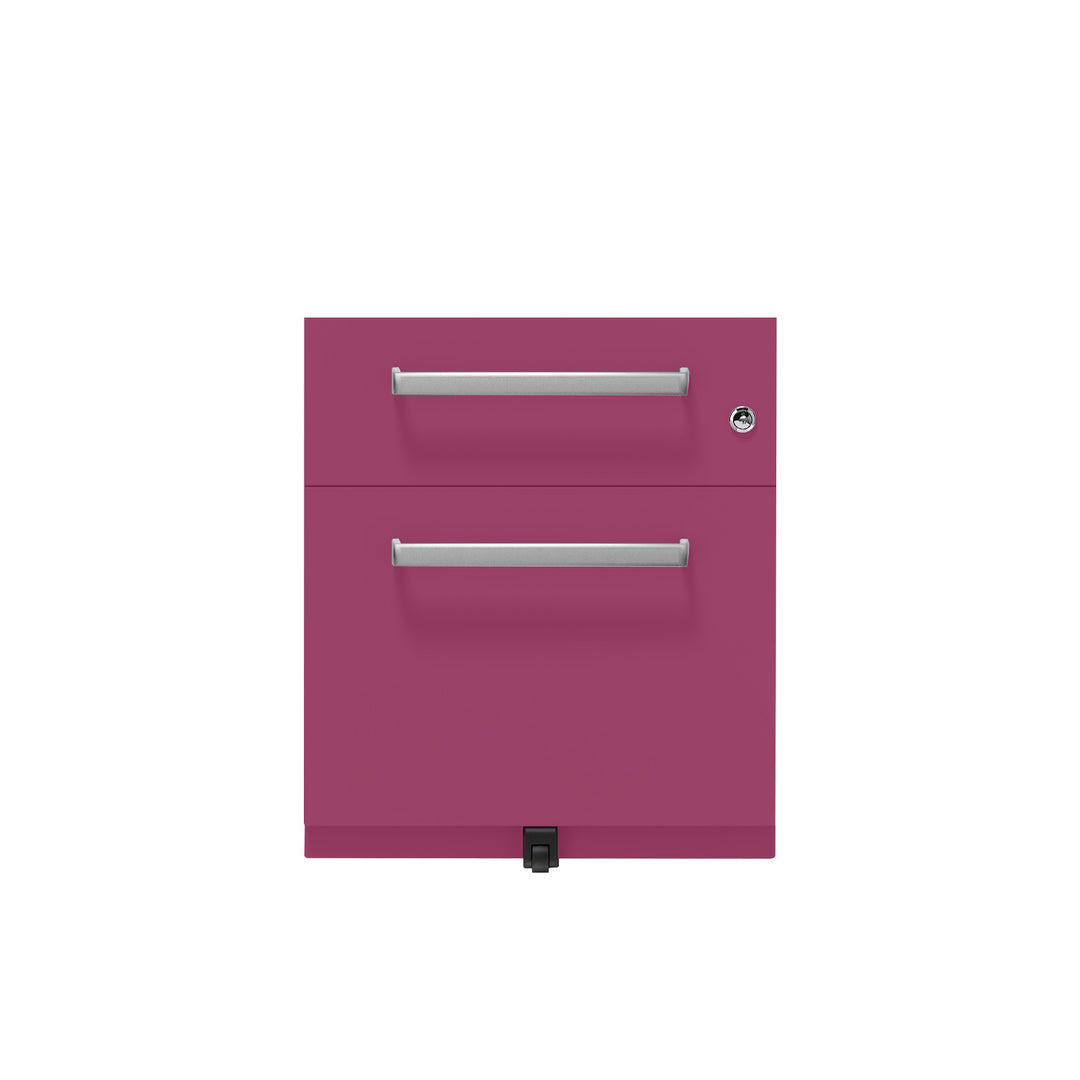 Rollcontainer Note™ | 2 Schubladen , Tiefe 565 mm,  Designgriff