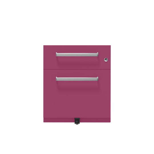Rollcontainer Note™ | 2 Schubladen , Tiefe 565 mm,  Designgriff