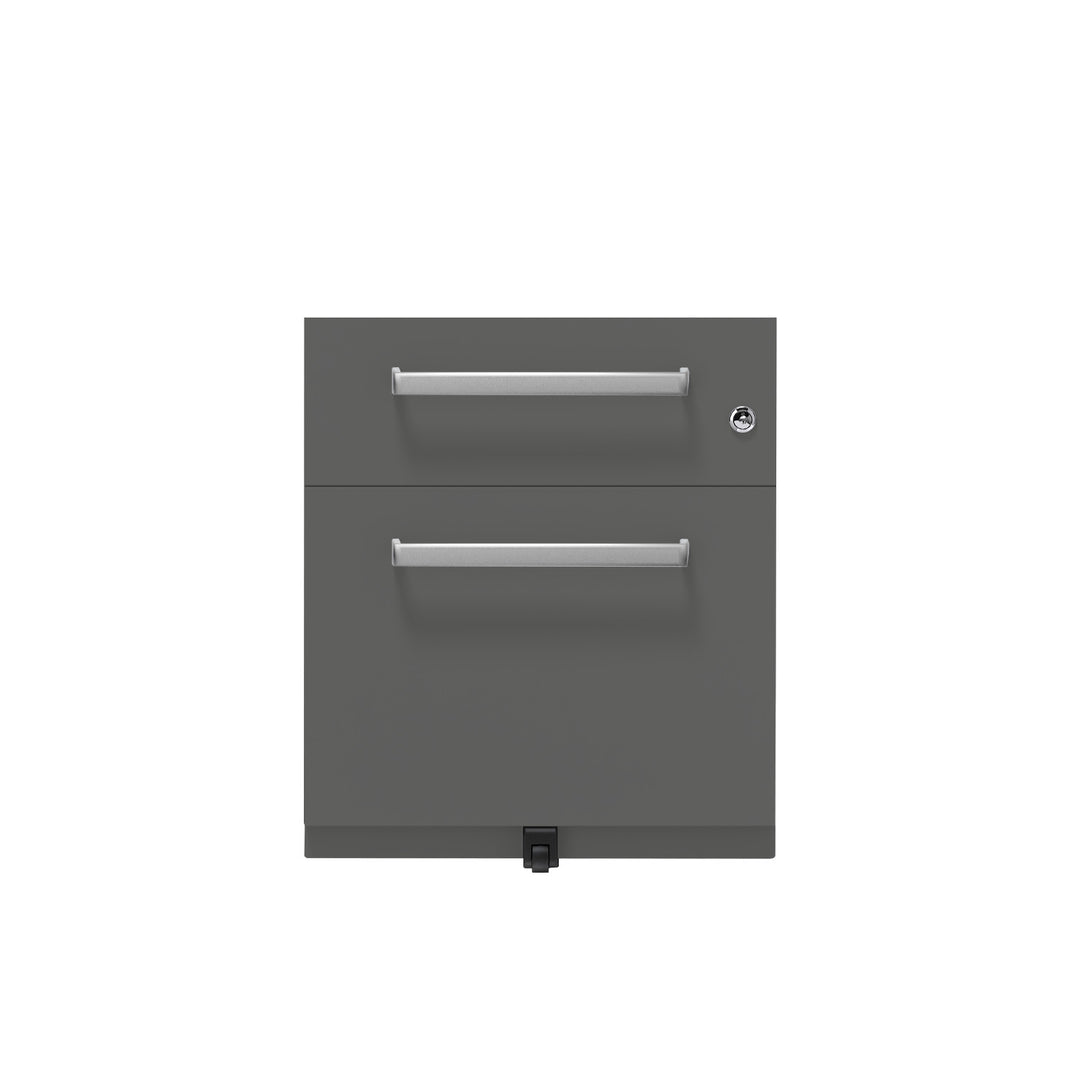 Rollcontainer Note™ | 2 Schubladen , Tiefe 565 mm,  Designgriff
