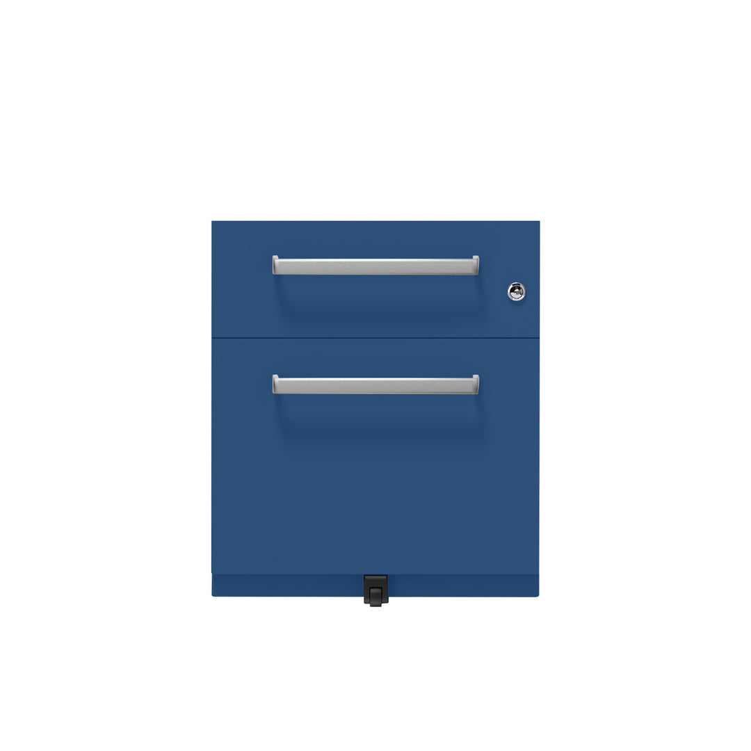 Rollcontainer Note™ | 2 Schubladen , Tiefe 565 mm,  Designgriff