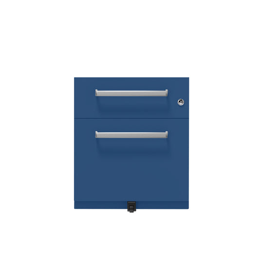 Rollcontainer Note™ | 2 Schubladen , Tiefe 565 mm,  Designgriff