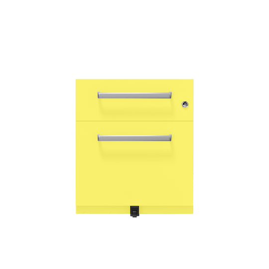 Rollcontainer Note™ | 2 Schubladen , Tiefe 565 mm,  Designgriff