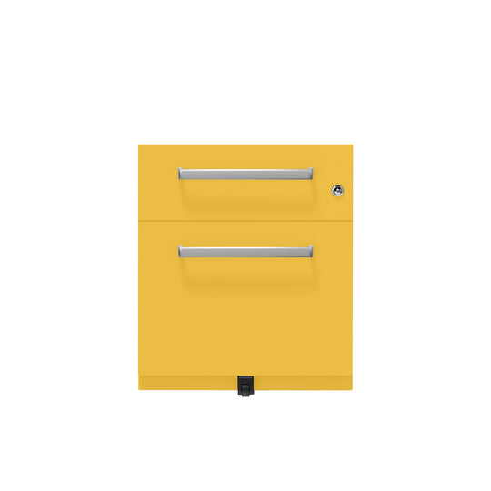 Rollcontainer Note™ | 2 Schubladen , Tiefe 565 mm,  Designgriff