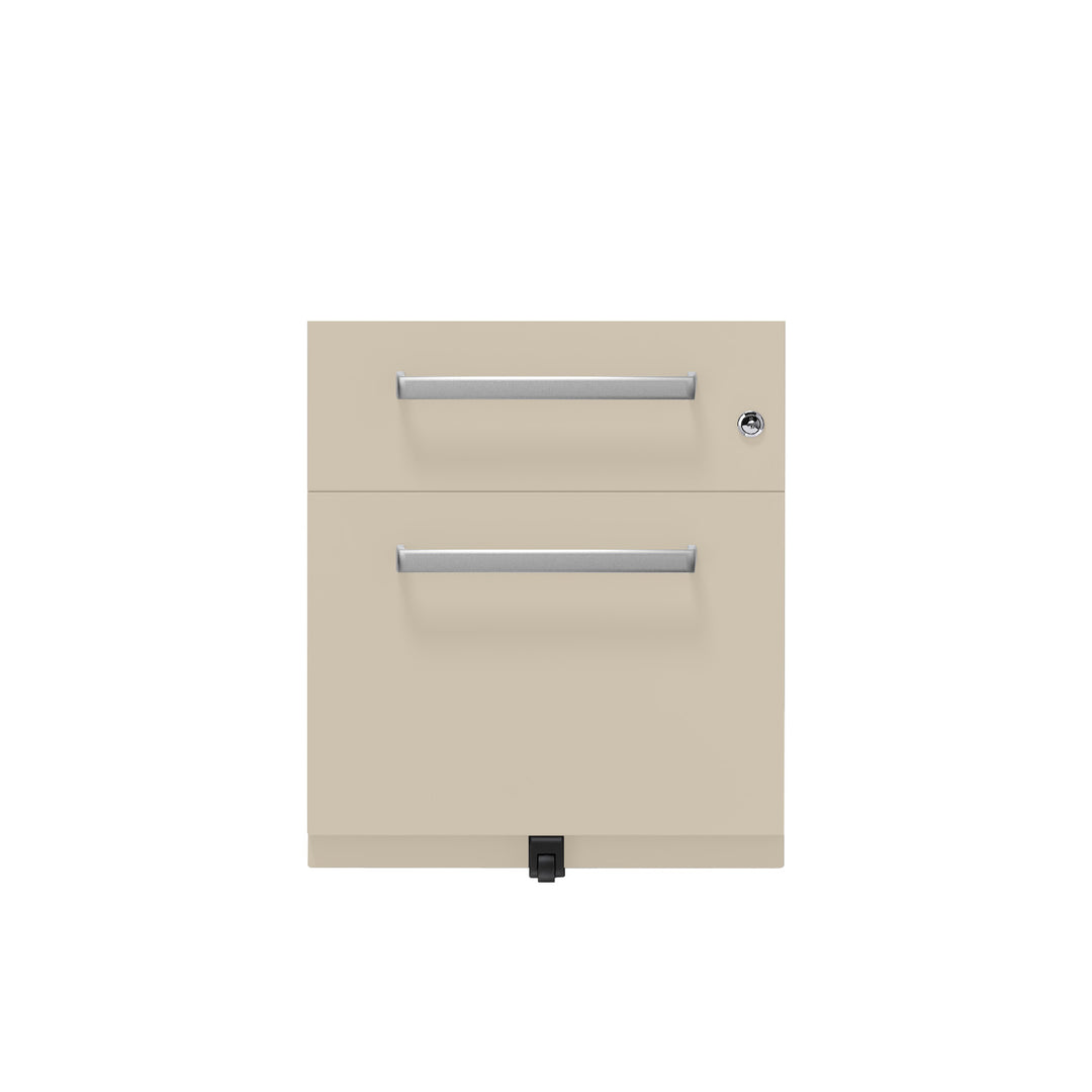Rollcontainer Note™ | 2 Schubladen , Tiefe 565 mm,  Designgriff