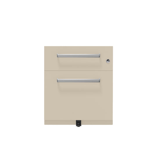 Rollcontainer Note™ | 2 Schubladen , Tiefe 565 mm,  Designgriff